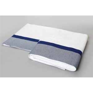 Άσπρο λαδόπανο με μεγάλη φάσα ραφ και μικρή ραφ (6 τεμ)